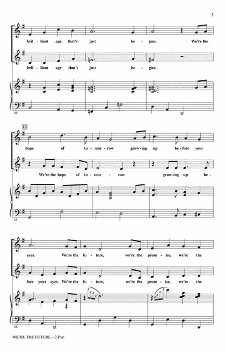 We're the Future We're the Future Choir scores gallery preview page 3