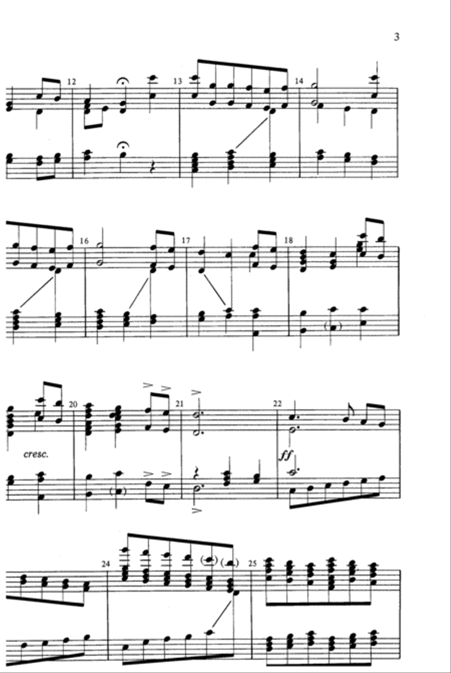 All Creatures of Our God and King 4-Octaves scores gallery preview page 3