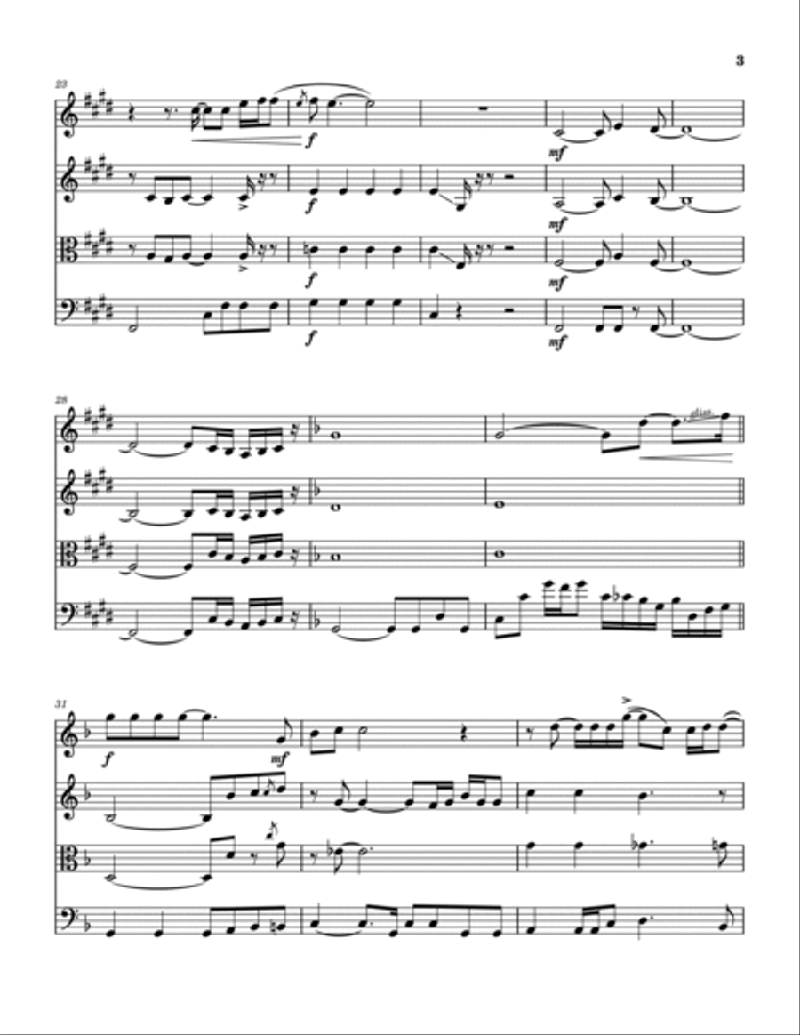 People Gotta Move String Quartet scores gallery preview page 4
