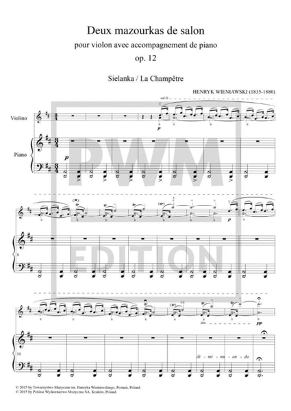 Deux Mazourkas De Salon Op. 12 Vol. 18