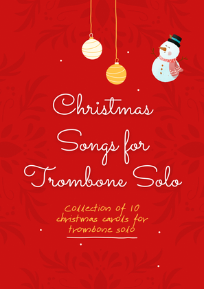 Book cover for Collection 10 Christmas Carols for Trombone Solo