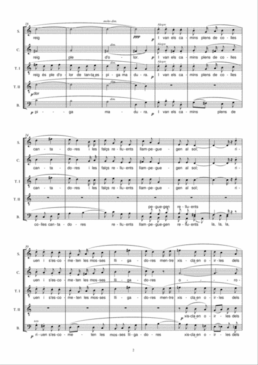 La joia del blat La joia del blat 4-Part scores gallery preview page 4