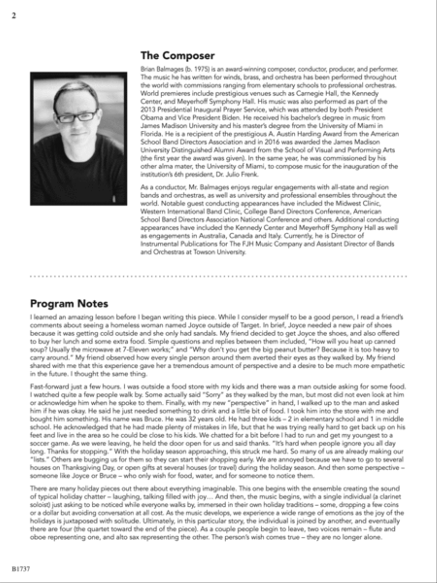 A Solitary Wish: Score Concert Band scores gallery preview page 2