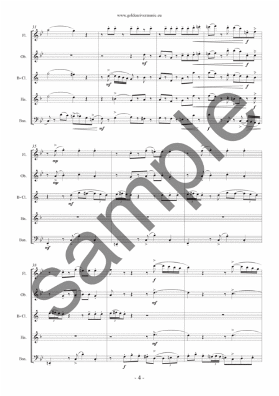 Eine kleine Tangomusik Eine kleine Tangomusik Woodwind Quintet scores gallery preview page 5