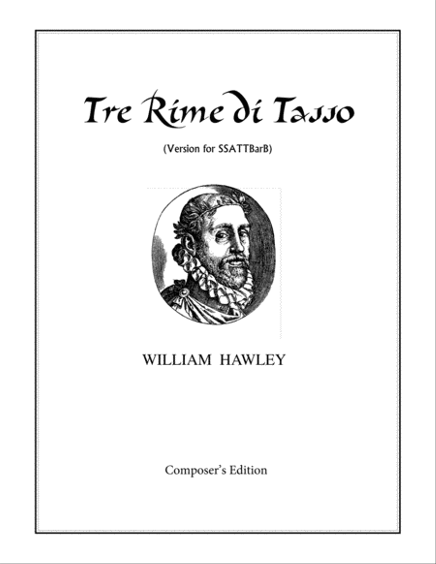 Tre Rime di Tasso (version for SSATTBarB) 4-Part scores gallery preview page 1