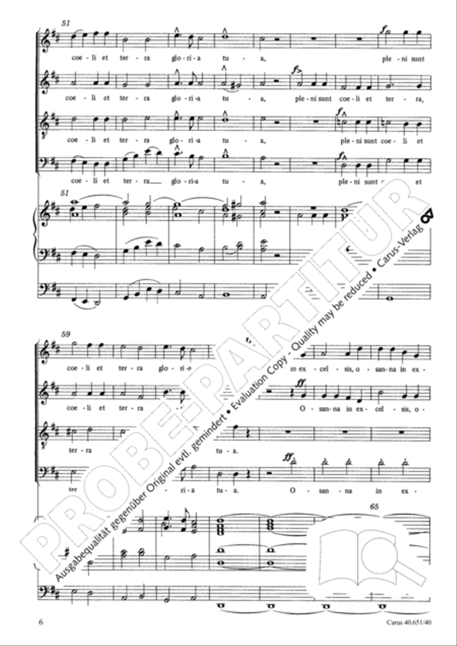 Sanctus, Benedictus and Agnus Dei 4-Part scores gallery preview page 7