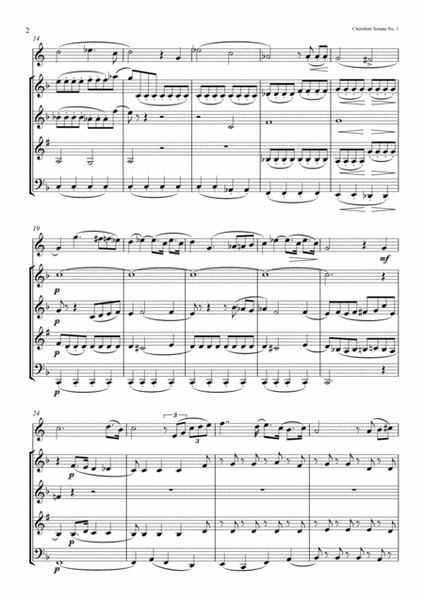 Cherubini Horn Sonata No. 1 (for Wind Quintet) image number null