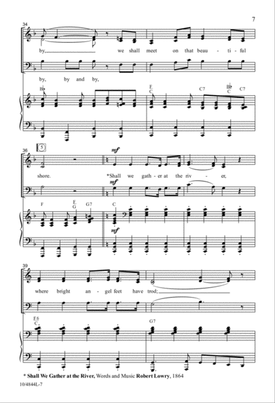Back to the Church in the Wildwood 3-Part scores gallery preview page 7