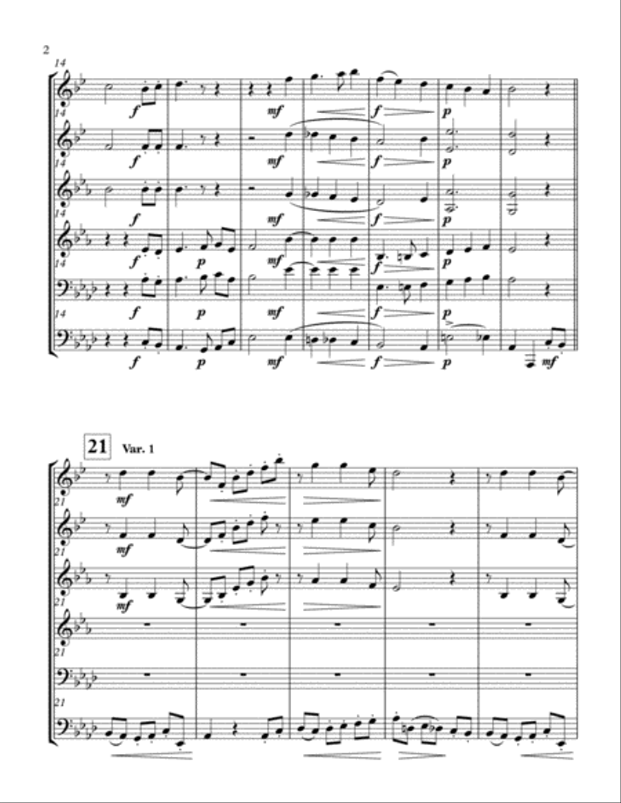 Ramsoe Brass Quartet No 3, 3rd mvt Brass Quartet scores gallery preview page 3