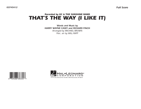 That's the Way (I Like It) - Full Score
