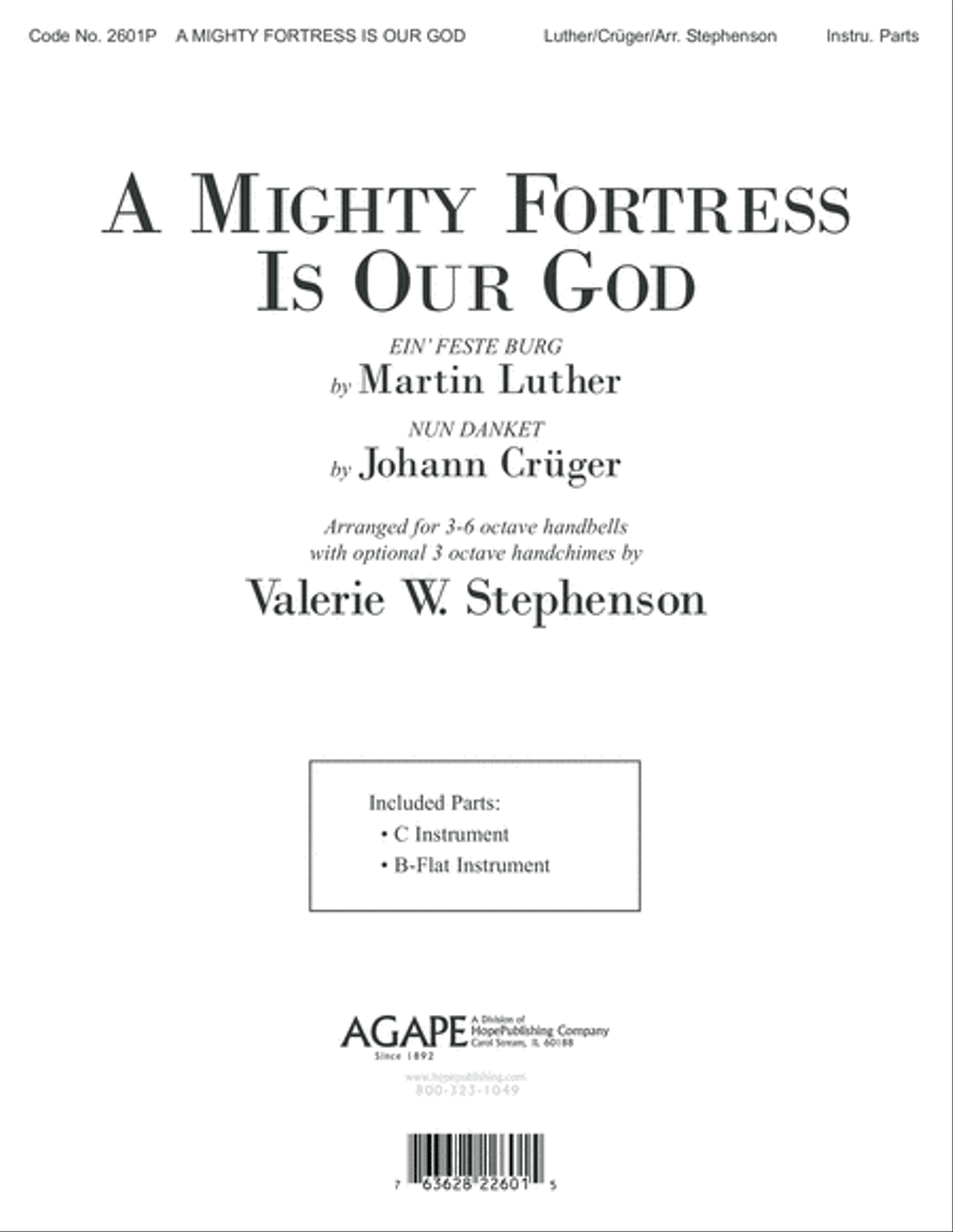 A Mighty Fortress Is Our God Choir scores gallery preview page 1