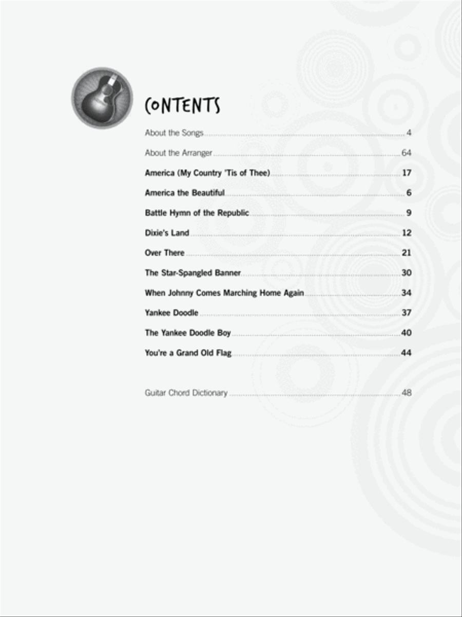 Just for Fun -- Patriotic Songs for Guitar Guitar Solo scores gallery preview page 3