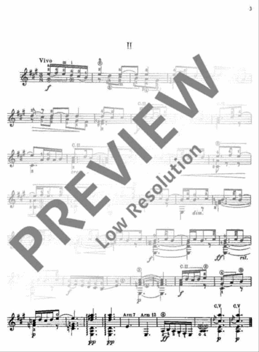 12 Préludes Classical Guitar scores gallery preview page 4
