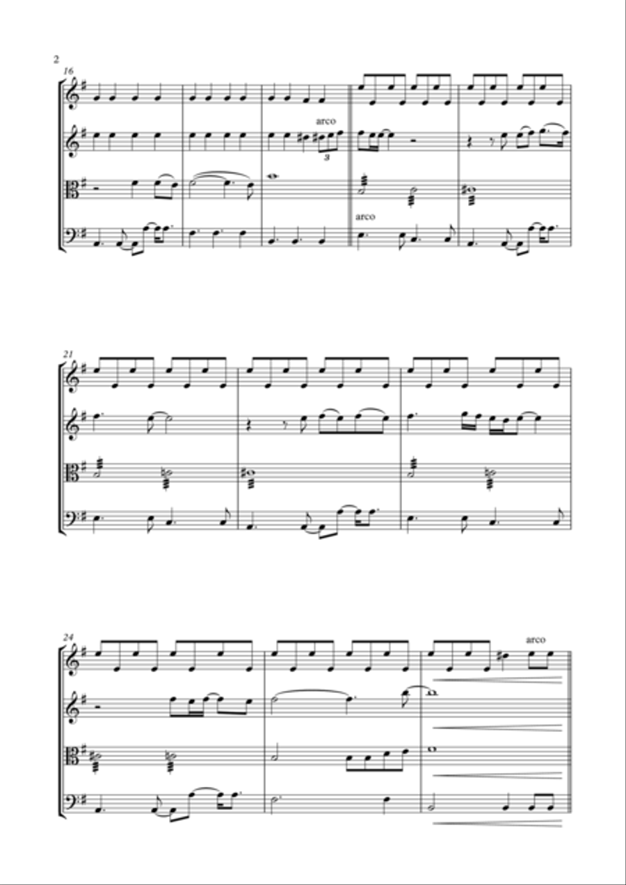 Skyfall String Quartet scores gallery preview page 2