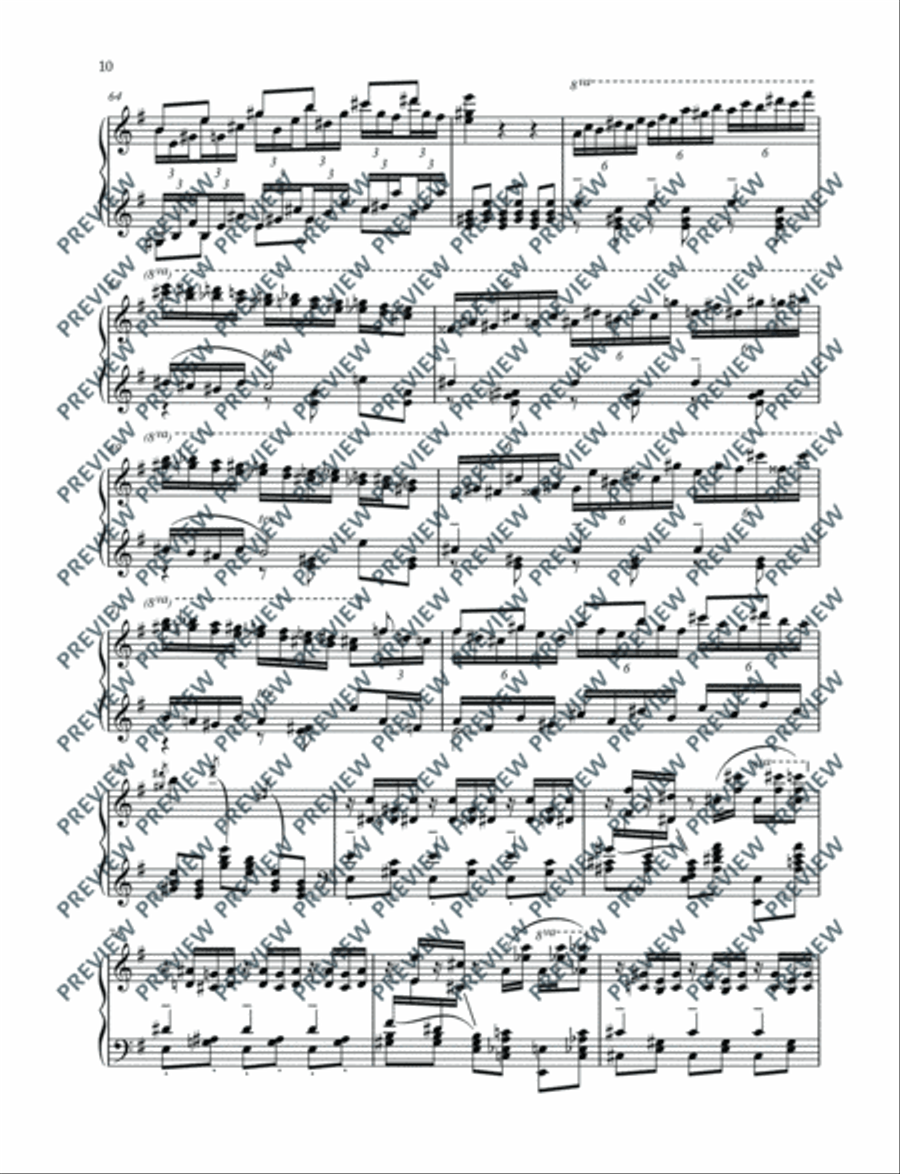 Carmen Paraphrases Piano Solo scores gallery preview page 11
