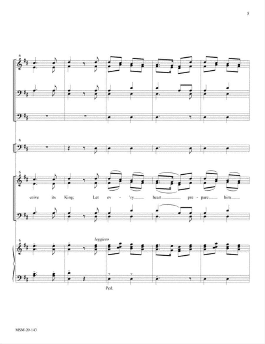 Five Carol Accompaniments for Brass Quartet and Organ 4-Part scores gallery preview page 4