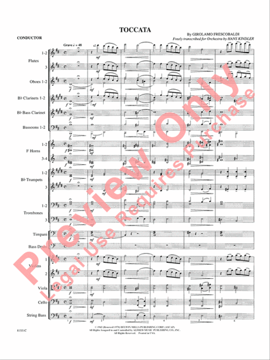Toccata Full Orchestra scores gallery preview page 4