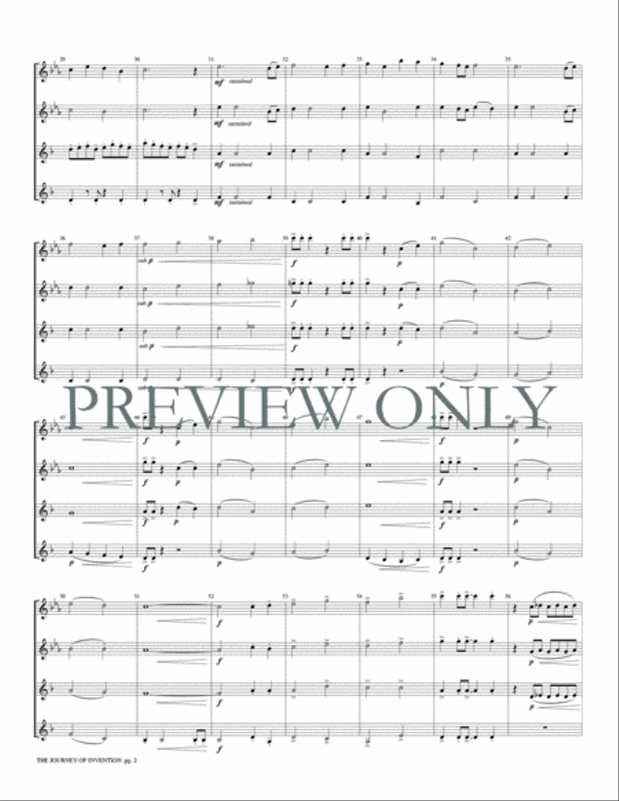 The Journey of Invention by David Marlatt Woodwind Quartet - Sheet Music page 4