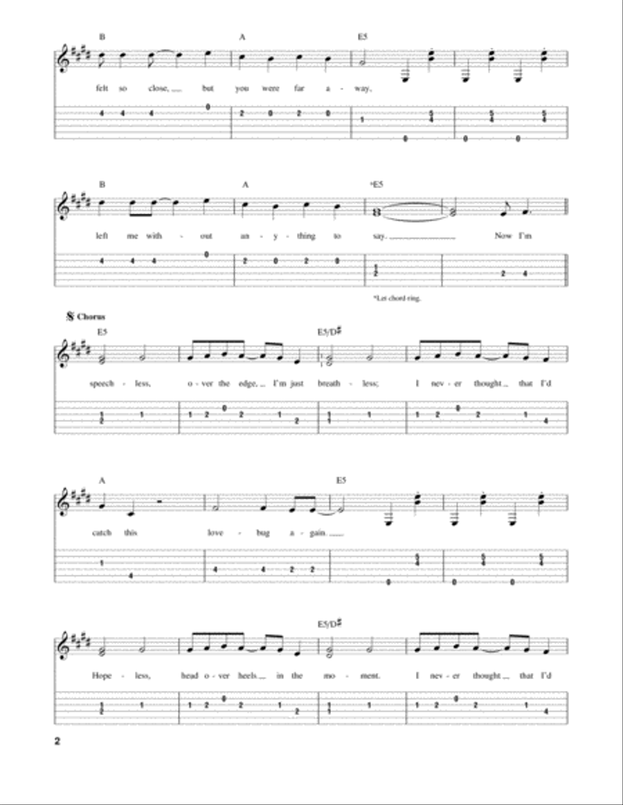 Lovebug Acoustic Guitar scores gallery preview page 2