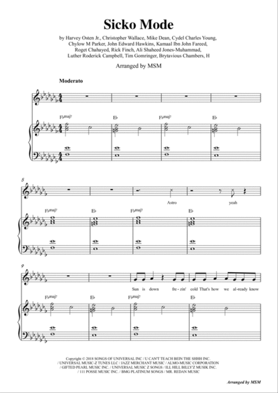 Travis Scott Voice scores gallery preview page 3