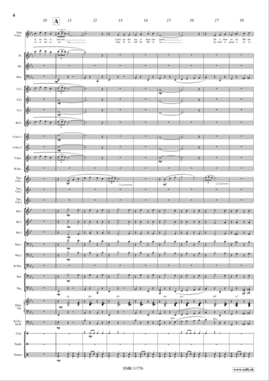 Le Chanteur de Mexico Le Chanteur de Mexico Concert Band scores gallery preview page 5
