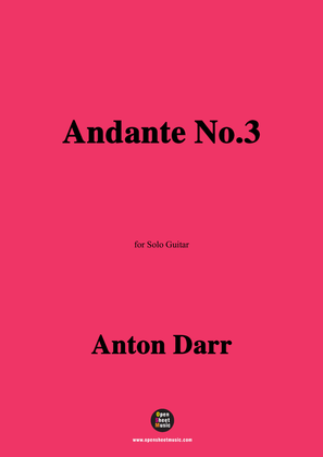Adam Darr-Andante No.3,for Guitar
