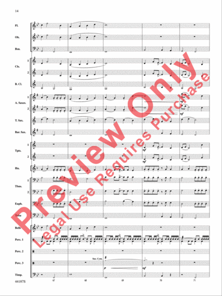 Zeeland Zeeland Concert Band scores gallery preview page 15