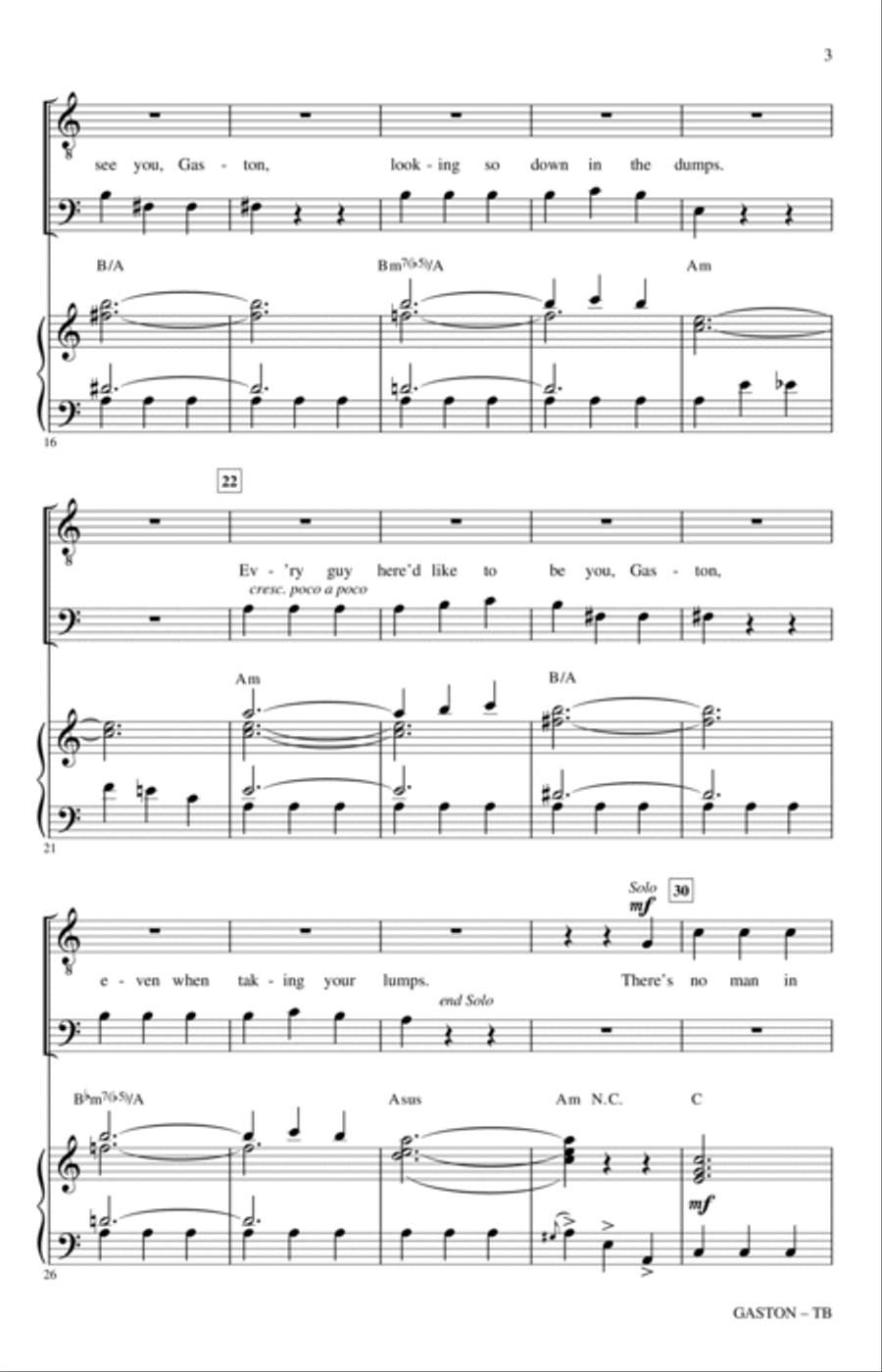 Gaston (from Beauty and The Beast) (arr. Roger Emerson) TB scores gallery preview page 2