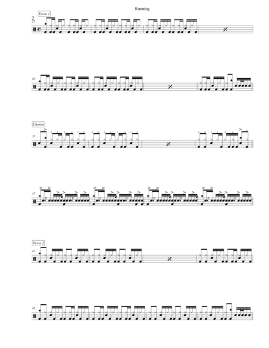 Running Drum Set scores gallery preview page 2