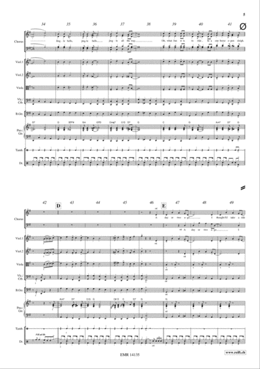 Swingle Bells Swingle Bells Choir scores gallery preview page 6