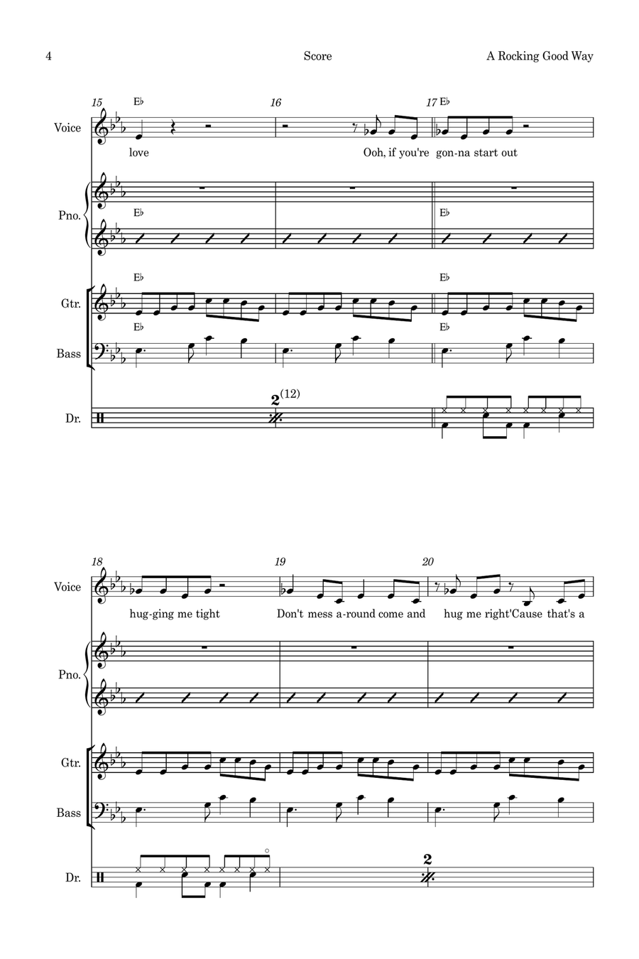 A Rockin' Good Way Small Ensemble scores gallery preview page 4