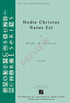 Hodie Christus Natus Est