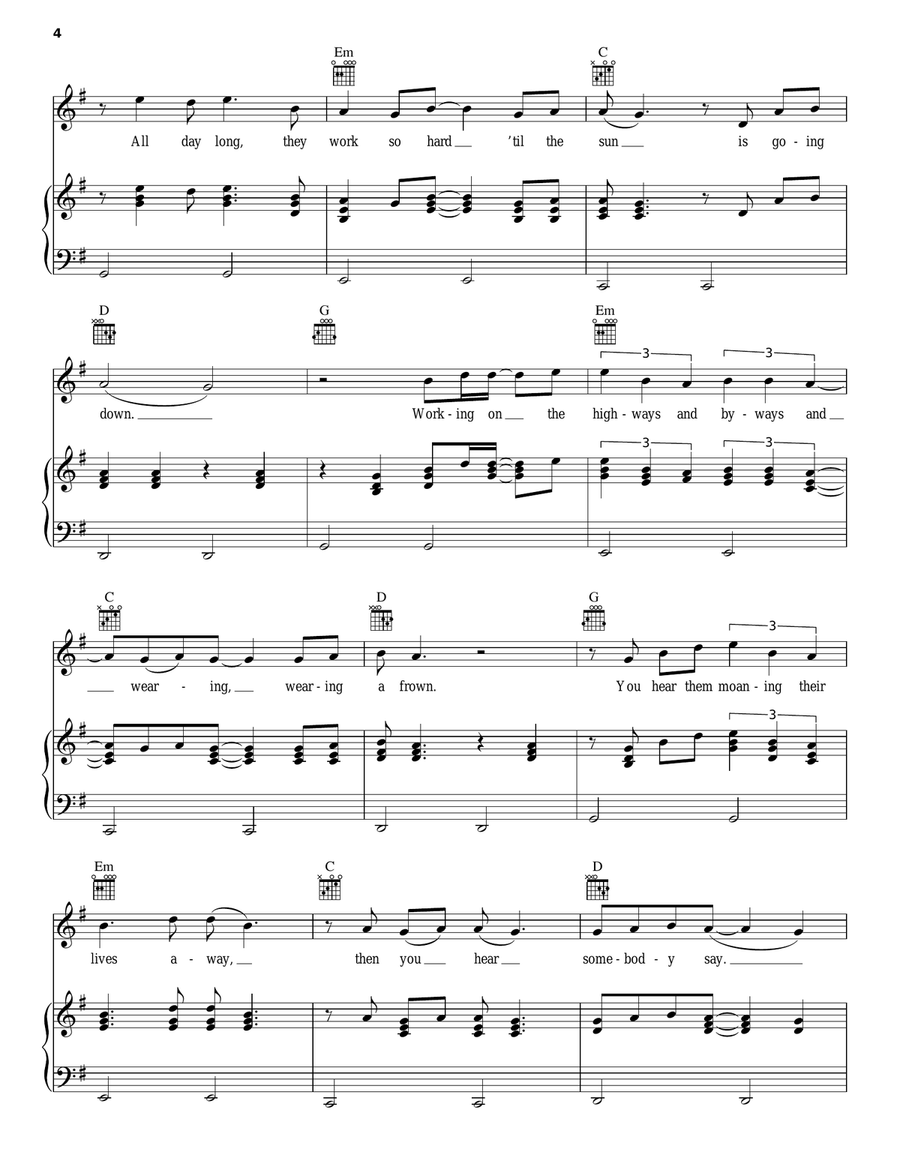 Chain Gang Acoustic Guitar scores gallery preview page 4