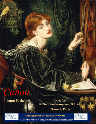 Canon, Duet for Bb Soprano Saxophone & Harp