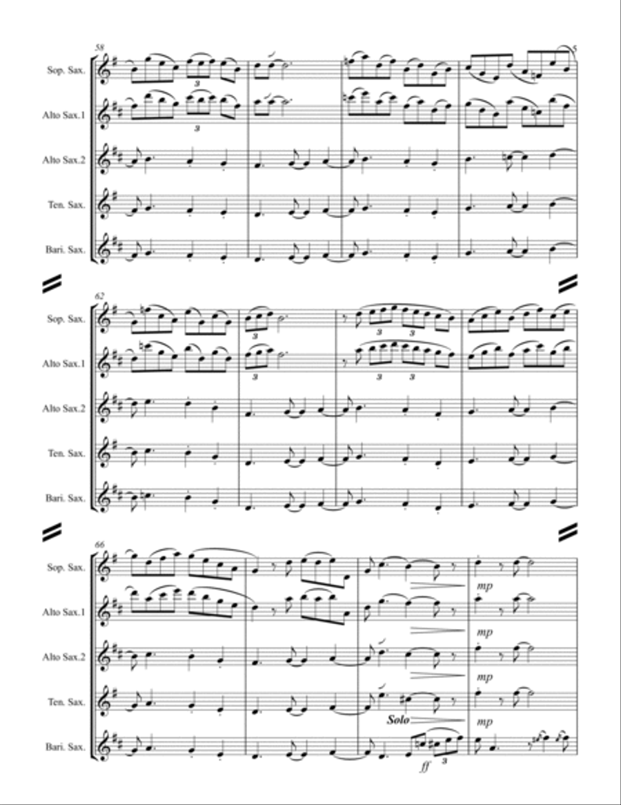 A String Of Pearls Woodwind Ensemble scores gallery preview page 6