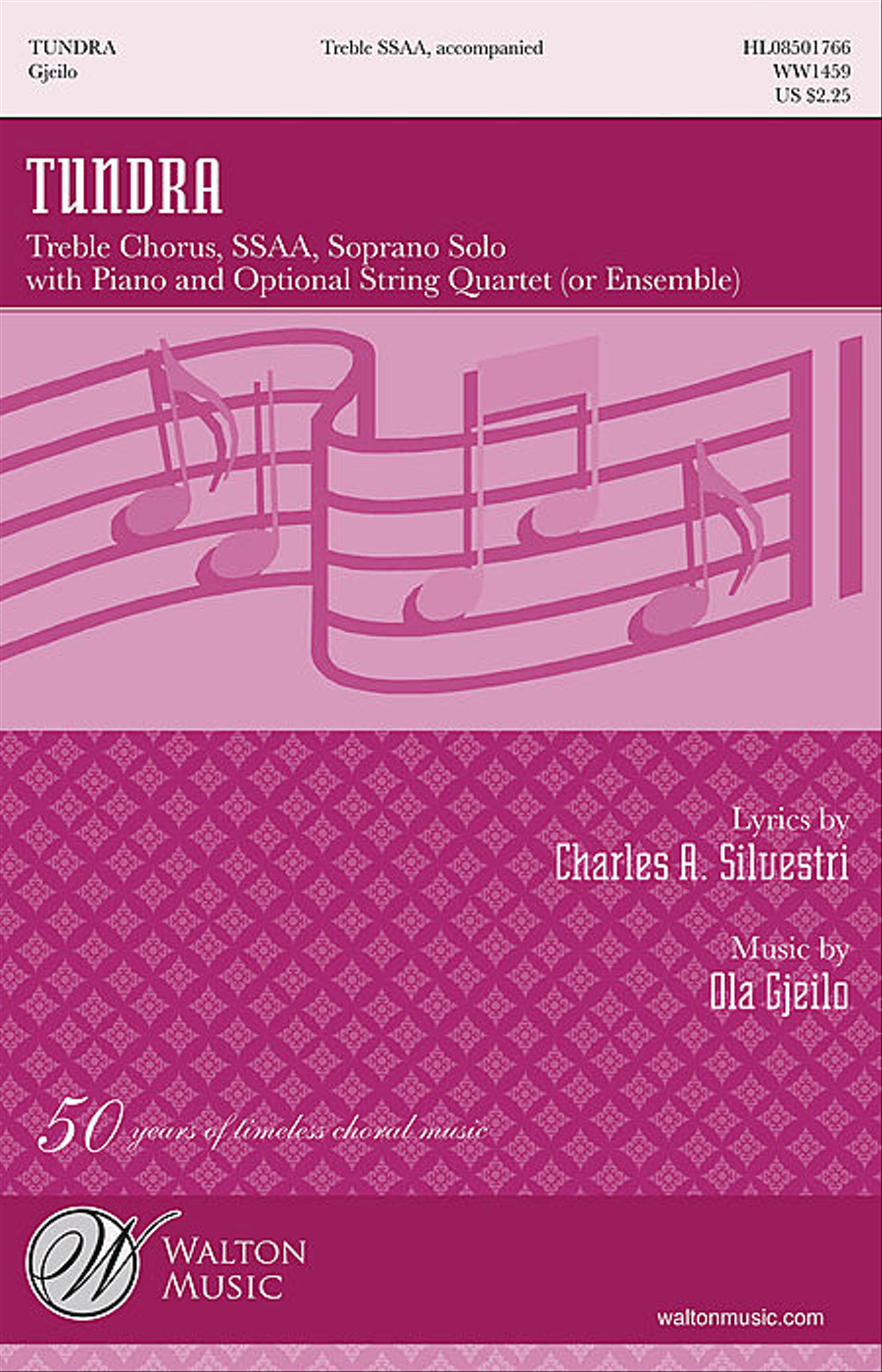Tundra (Full Score and String Quartet Parts) Choir scores gallery preview page 1