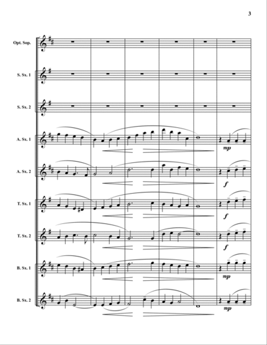 Irish Tune from County Derry SSAATTBB scores gallery preview page 3