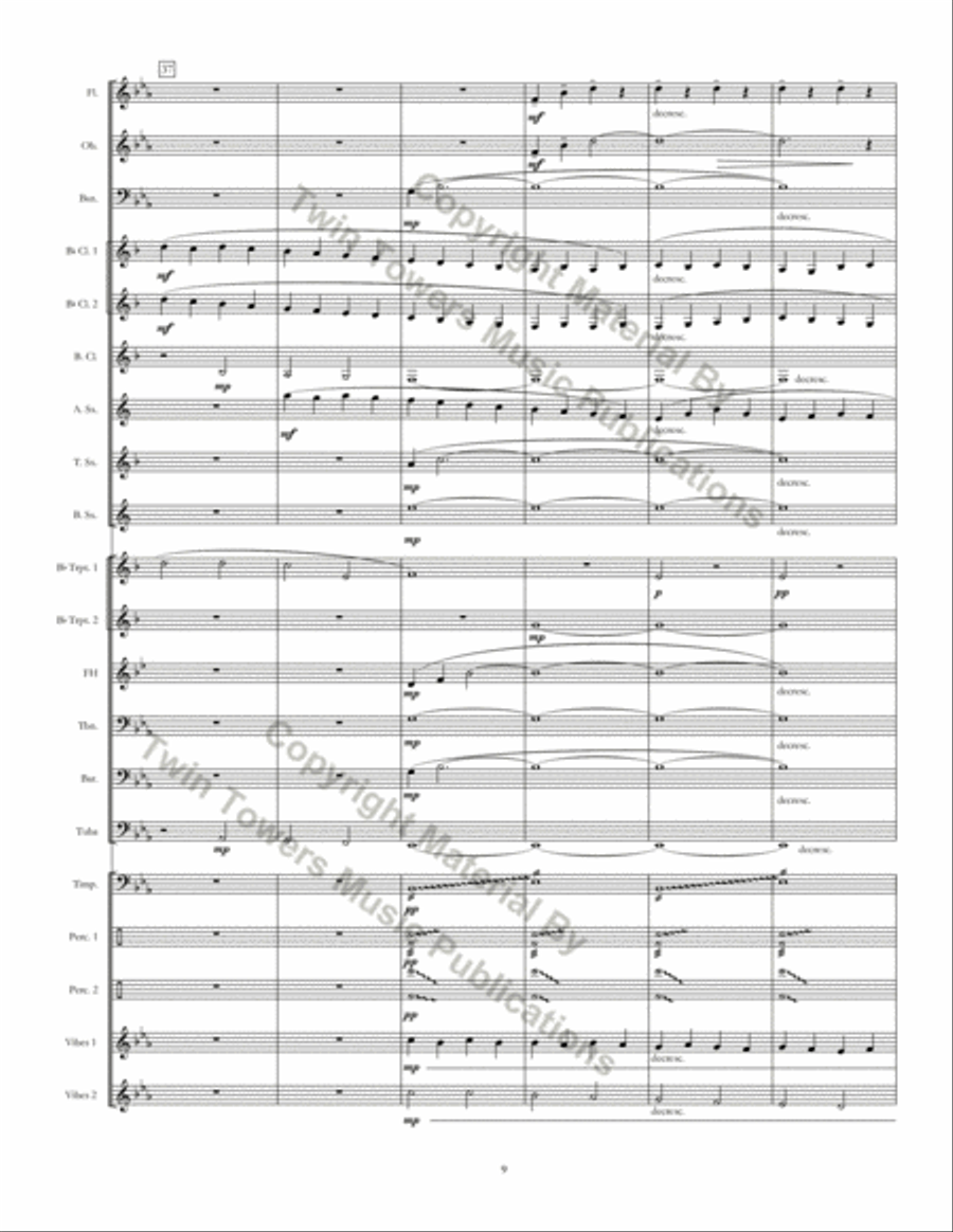 Kingsland Threnody Concert Band scores gallery preview page 10