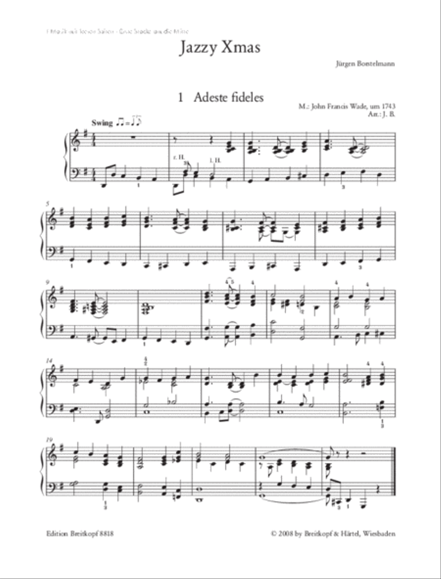 Jazzy Xmas Piano Solo scores gallery preview page 2