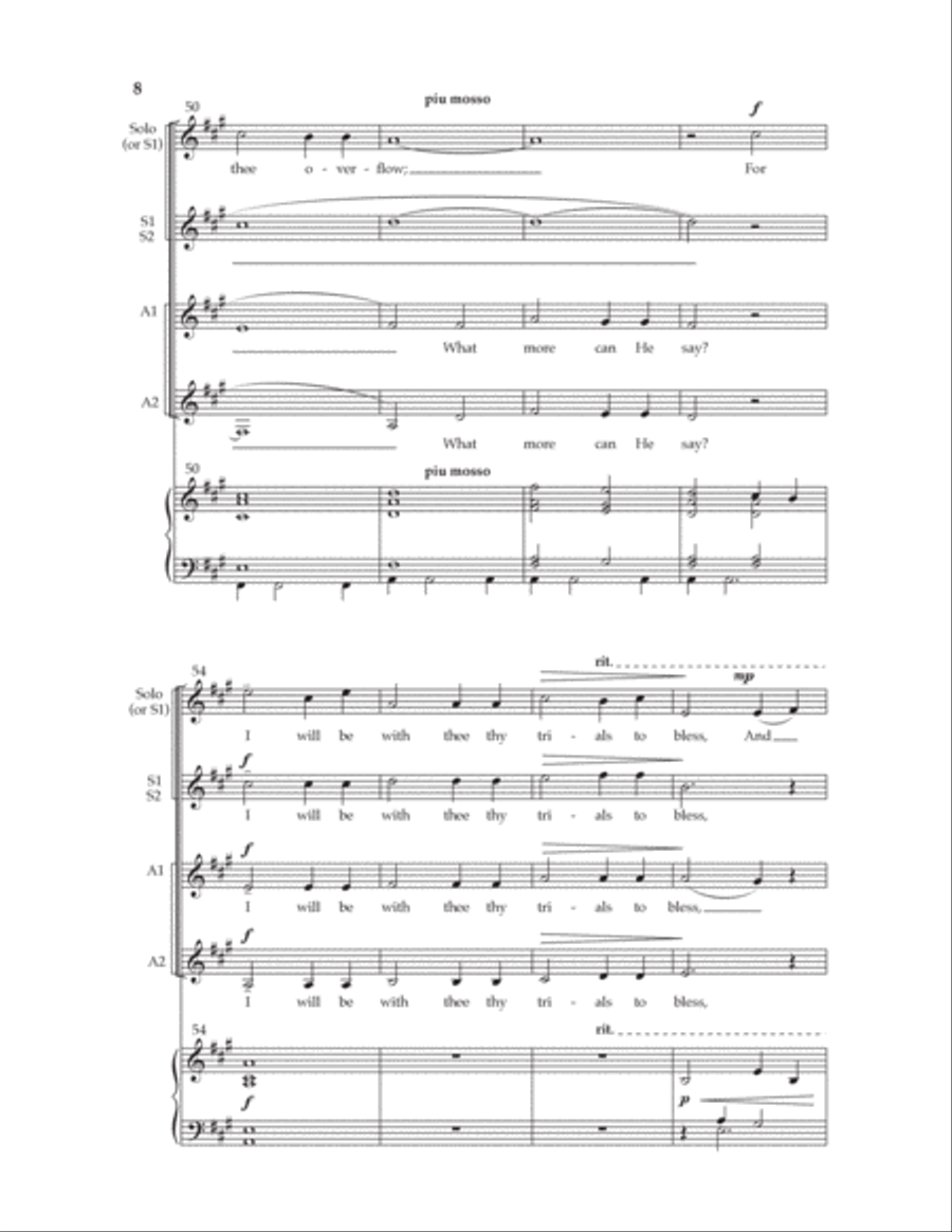 How Firm A Foundation SSAA scores gallery preview page 6