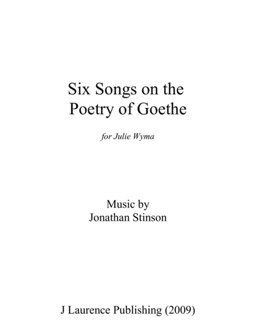 Six Songs on the Poetry of Goethe image number null