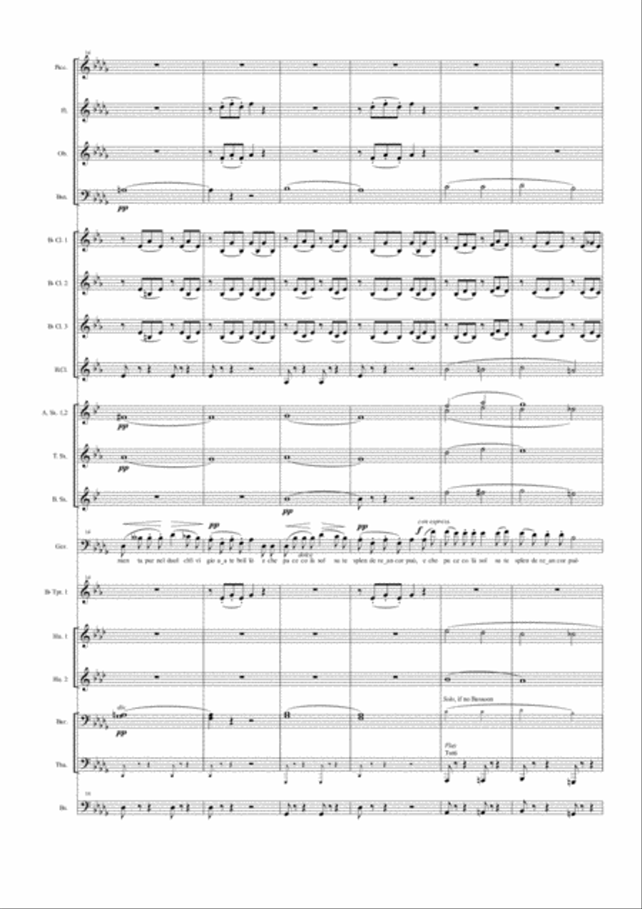 Di Provenza il mar, il suol Concert Band scores gallery preview page 3