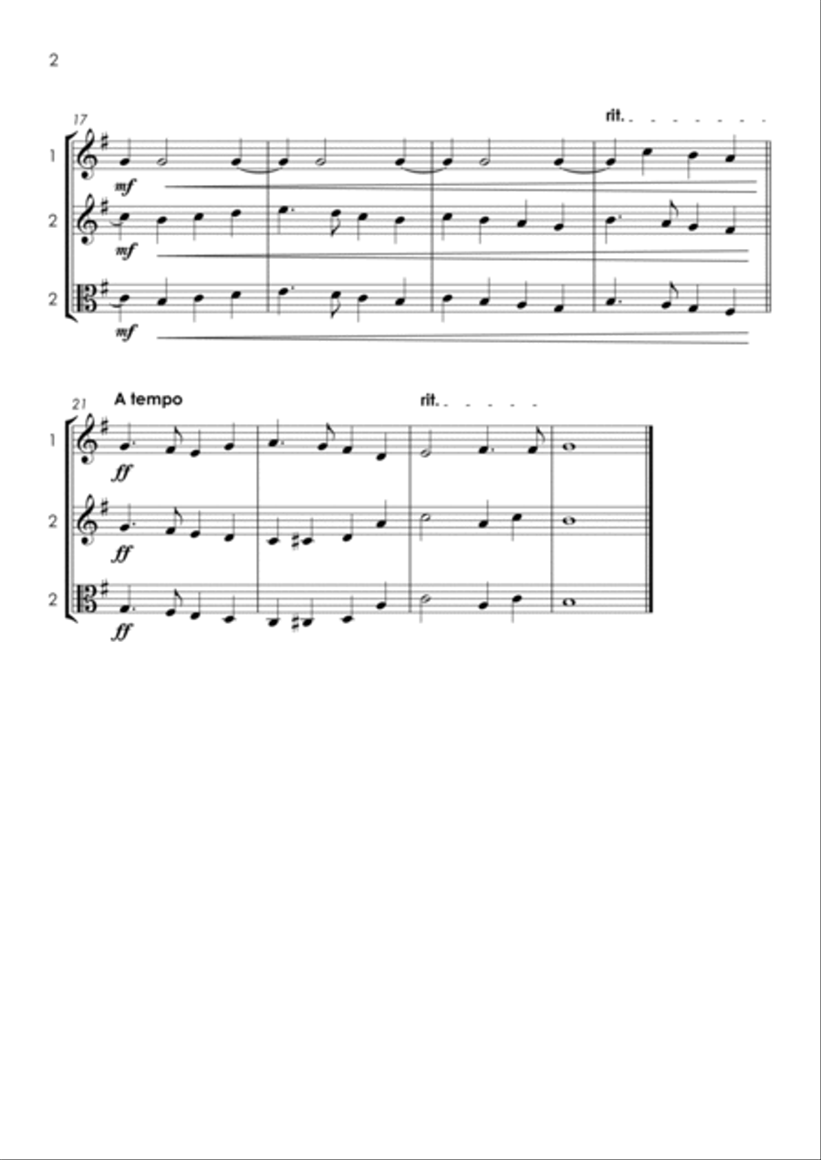 15 Violin and Viola Duets for Fun (popular classics) - various levels String Duet scores gallery preview page 5
