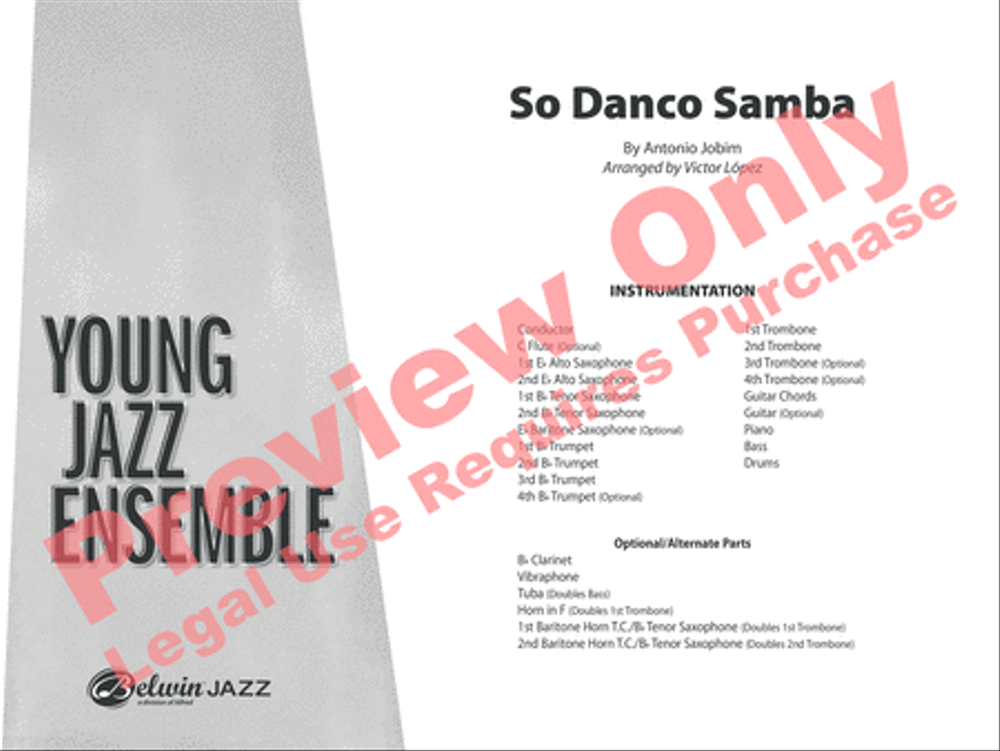 So Danco Samba Jazz Ensemble scores gallery preview page 2