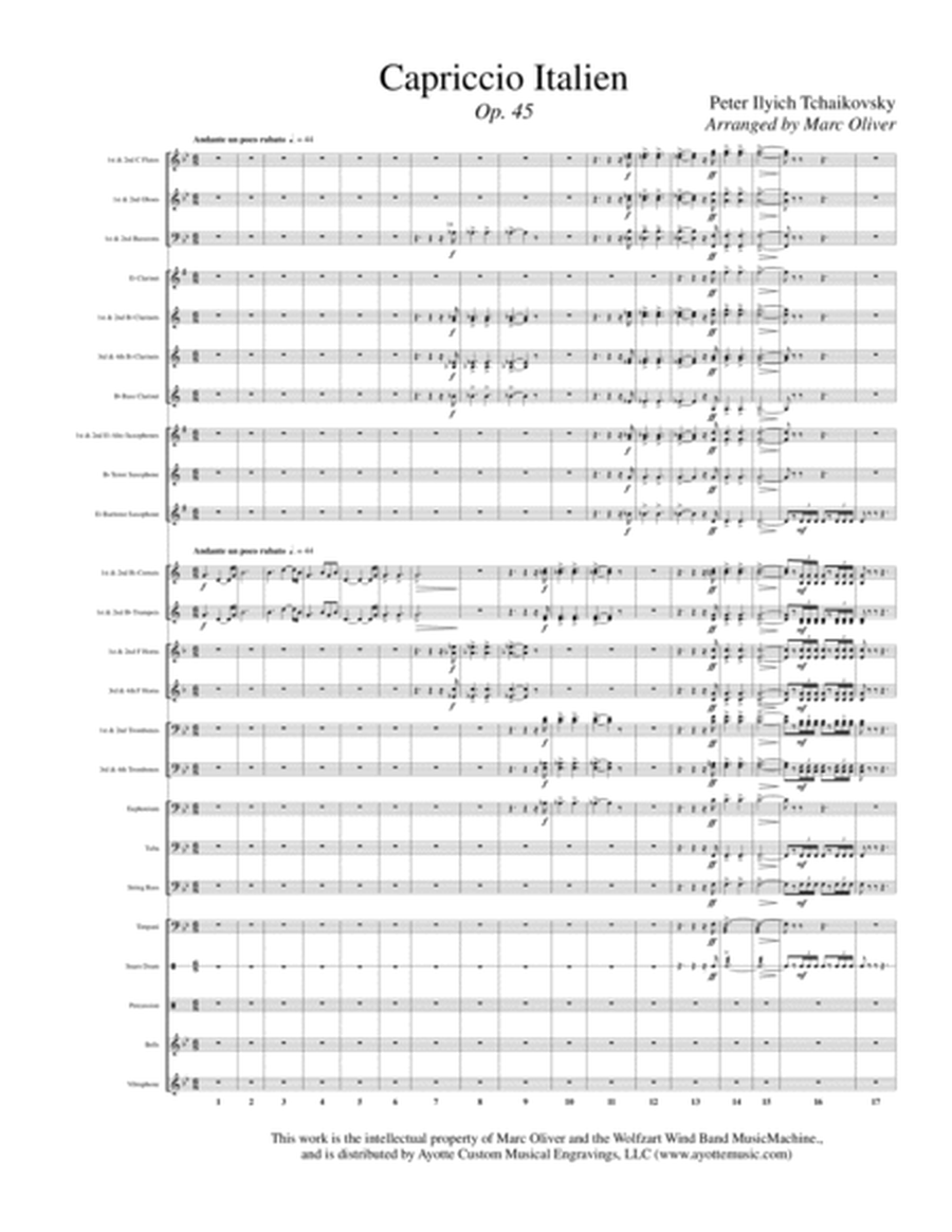 Capriccio Italien transcribed for Concert Band image number null