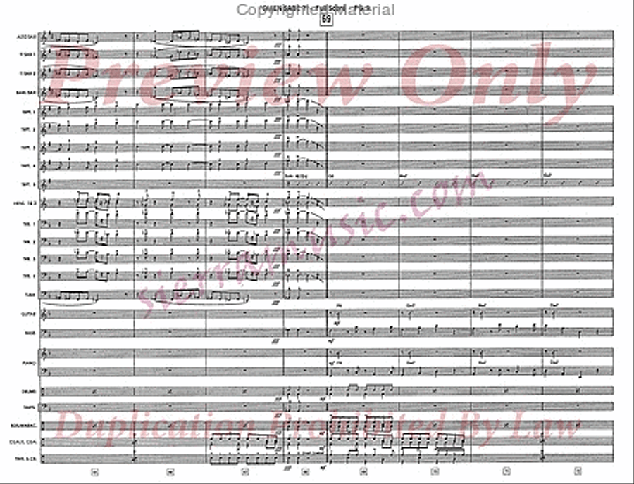 Quien Sabe? (Who Knows?) Jazz Ensemble scores gallery preview page 10