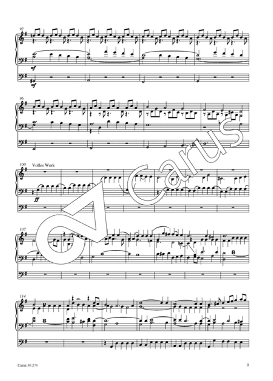 Praeludio in G major for organ Organ Solo scores gallery preview page 10