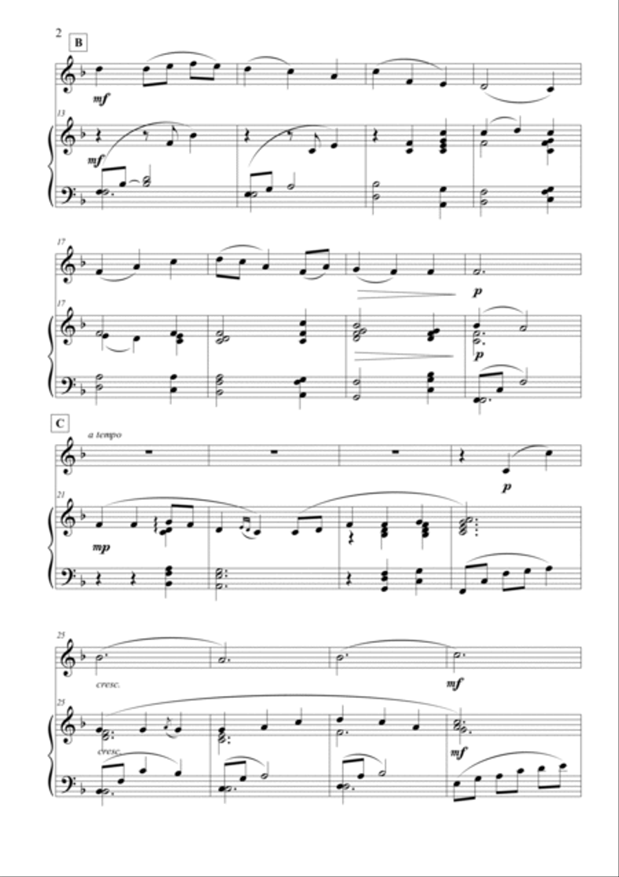 Be Thou My Vision Piano scores gallery preview page 3