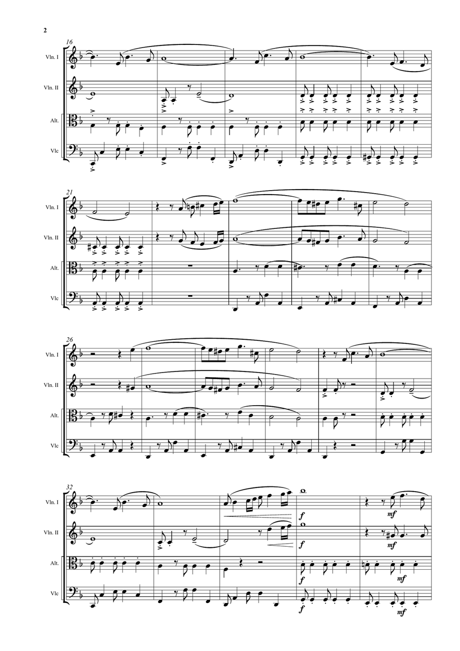 Underground Tango String Quartet scores gallery preview page 2