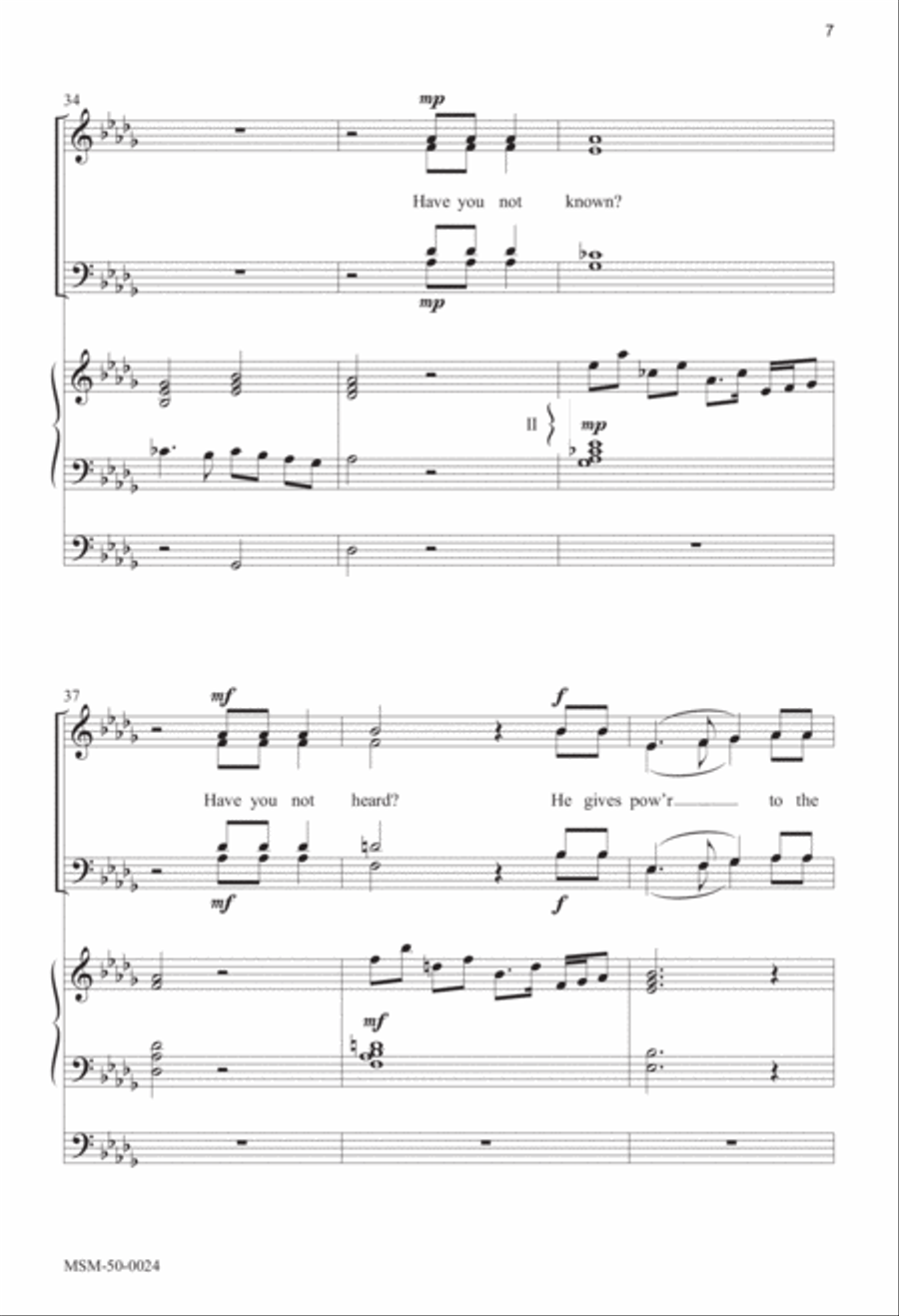 Have You Not Known? 4-Part scores gallery preview page 6